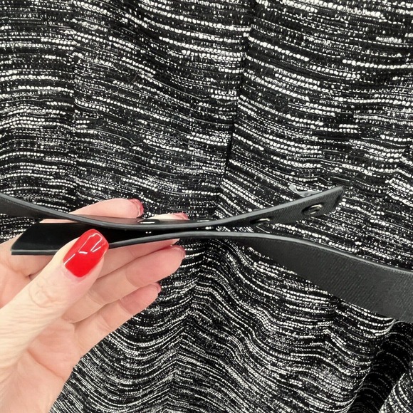 Tahari Black and Gray Textured Dress - Picture 7 of 13